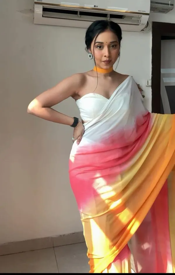 Multicolor_Elegant_Design_Silk_Blend_Saree_For_Women