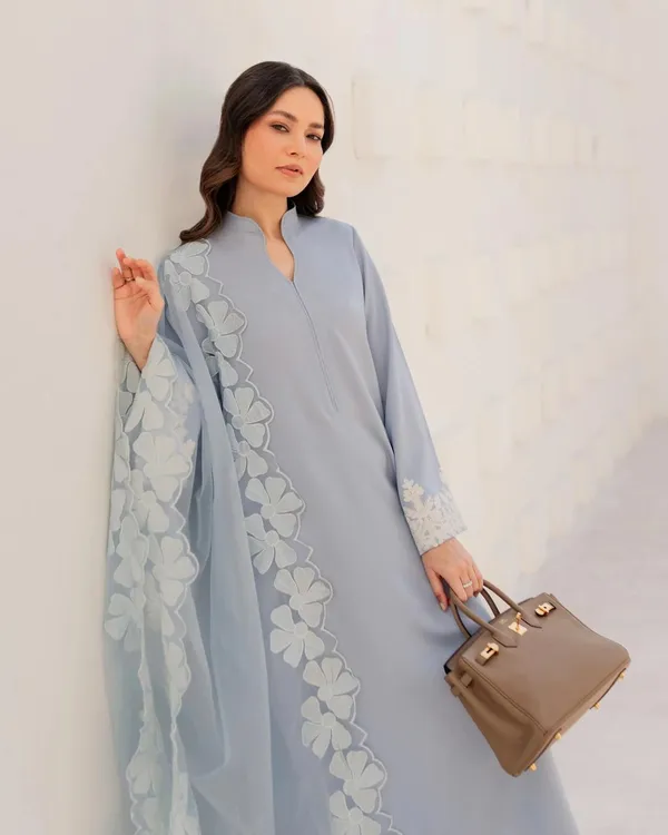 Aqua_Blue_Chanderi_Silk_Kurti_Pant_And_Dupatta_Set_For_Women