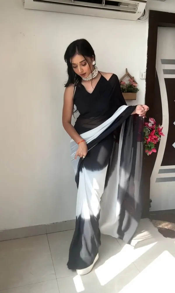 Black_Elegant_Design_Chiffon_Saree_For_Women