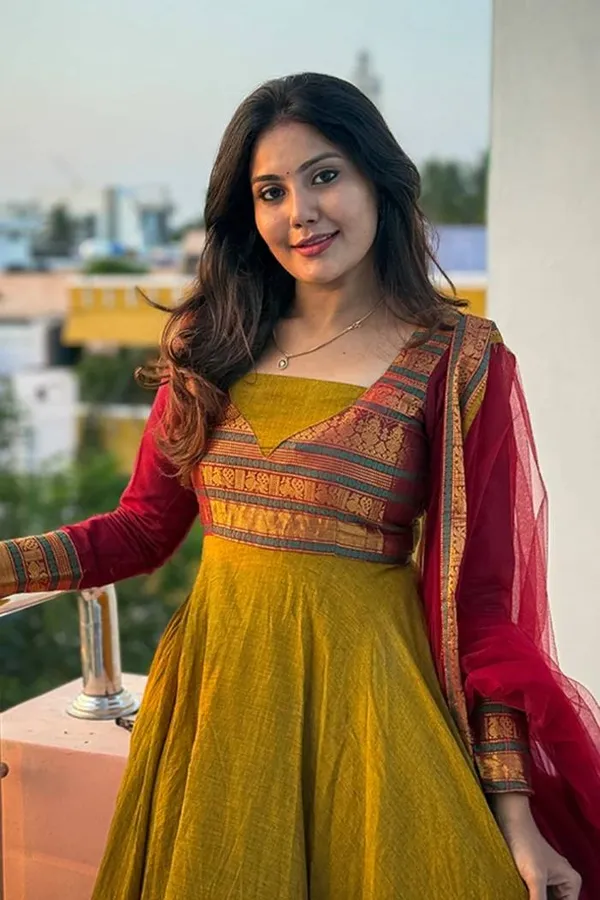 Mustard_Vichitra_Silk_Gown_Dupatta_2_Piece_Set_For_Women