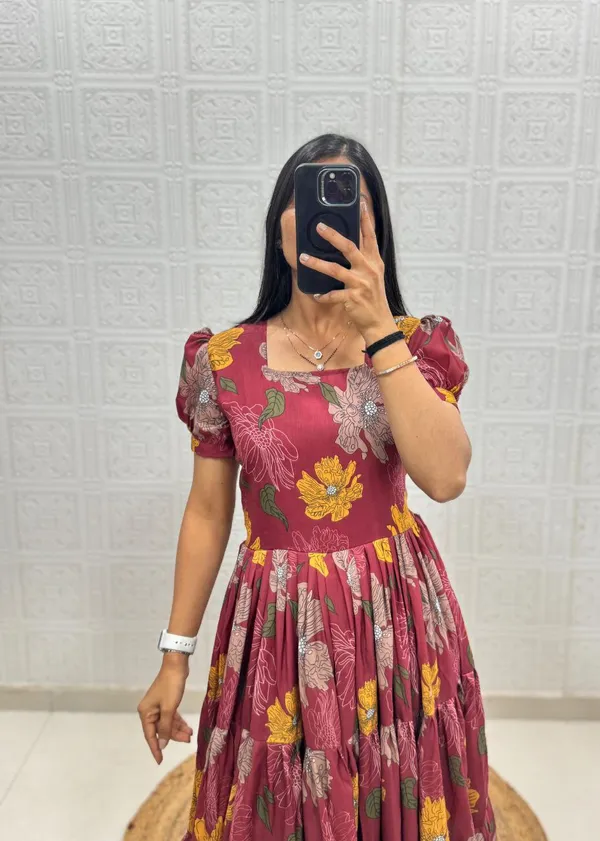 Maroon_Cotton_One_Piece_Maxi_Gown_For_Women