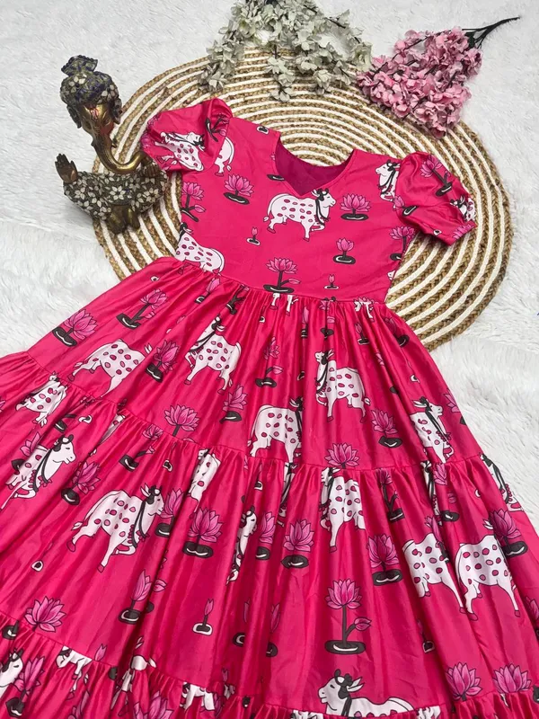 Pink_Cotton_One_Piece_Maxi_Gown_For_Women