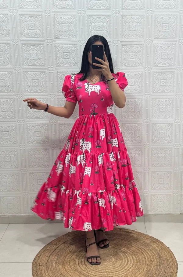 Pink_Cotton_One_Piece_Maxi_Gown_For_Women
