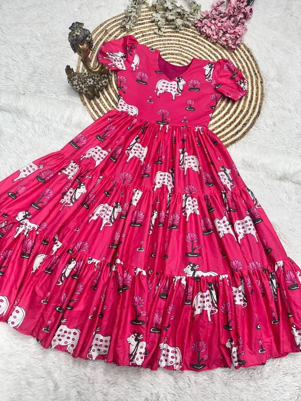 Pink_Cotton_One_Piece_Maxi_Gown_For_Women
