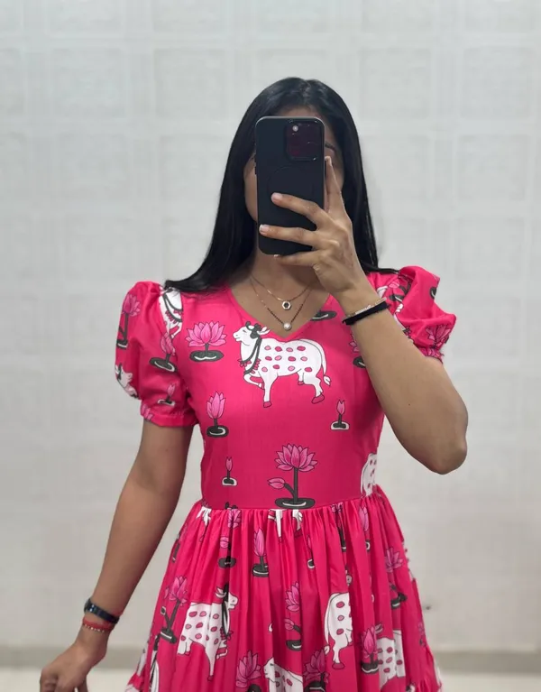 Pink_Cotton_One_Piece_Maxi_Gown_For_Women