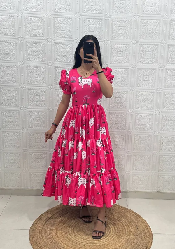 Pink_Cotton_One_Piece_Maxi_Gown_For_Women