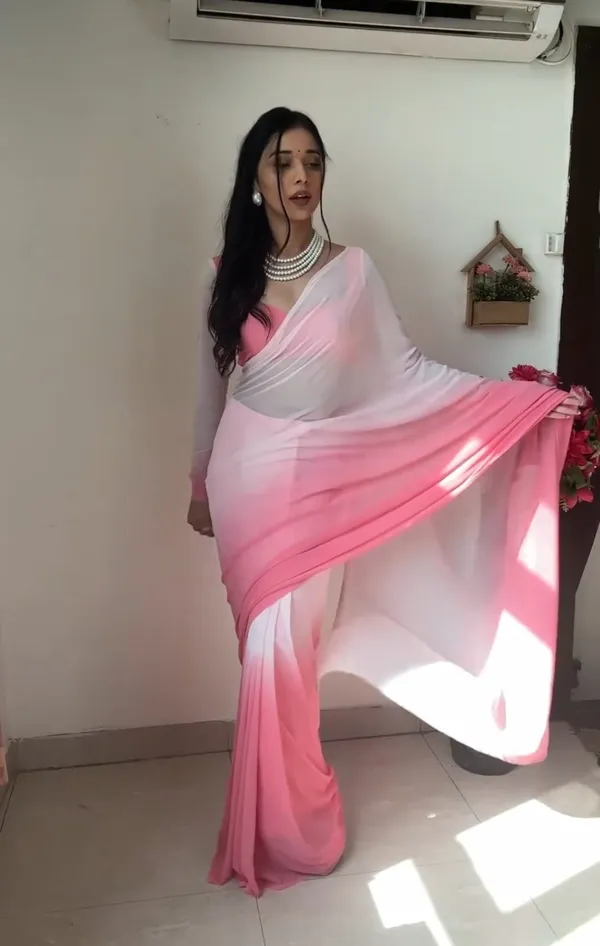 Pink_Elegant_Design_Chiffon_Saree_For_Women