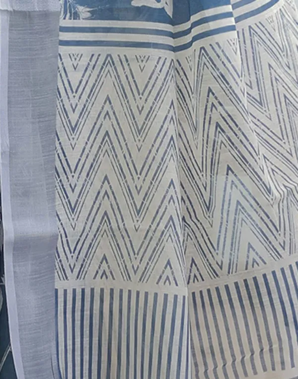 Grey_Elegant_Design_Organza_Saree_For_Women