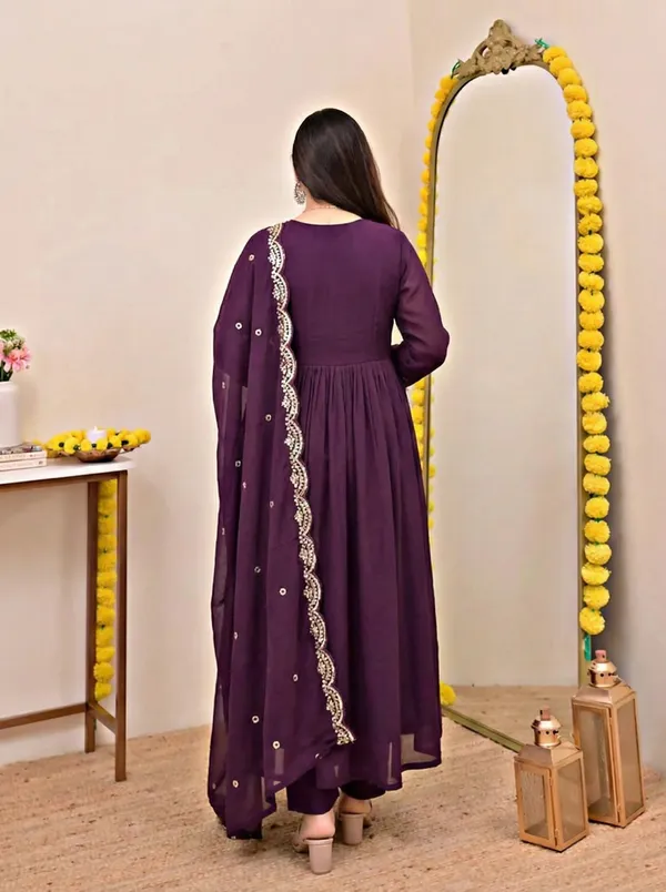 Purple_Elegant_Design_Embroidered_Georgette_Anarkali_Suit_Set_With_Dupatta_For_Women