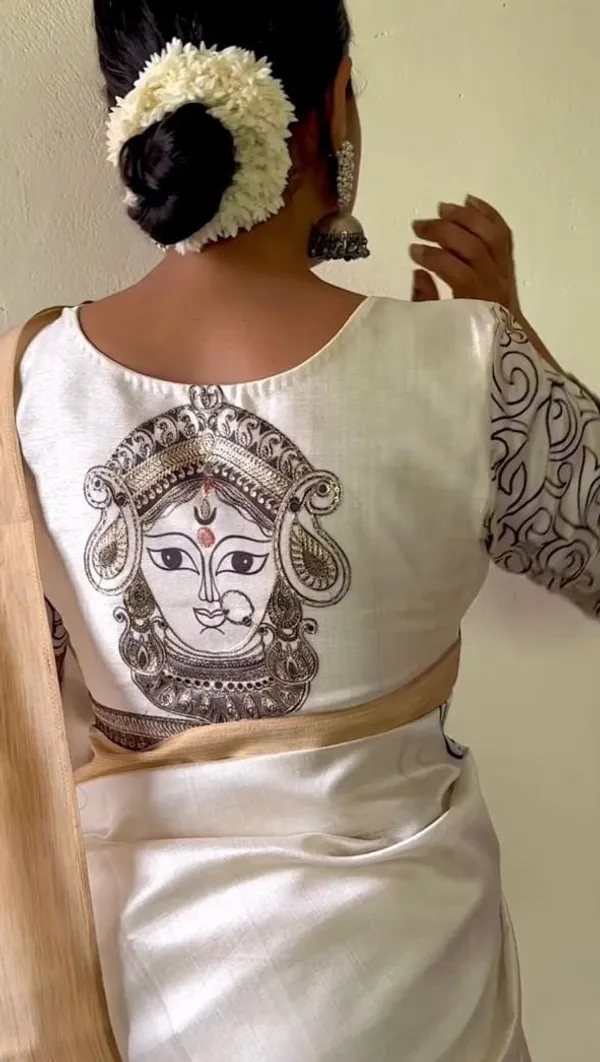White_Elegant_Design_Cotton_Silk_Saree_For_Women
