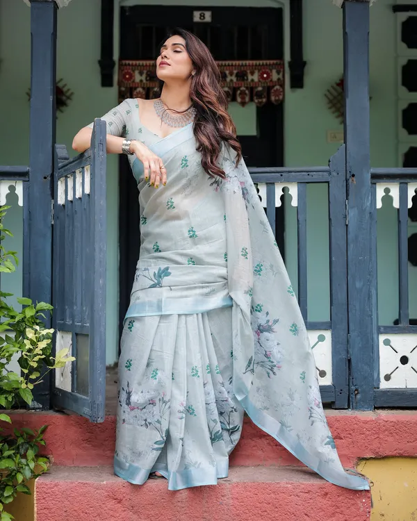 Light_Blue_Elegant_Design_Embroidered_Organza_Saree_For_Women