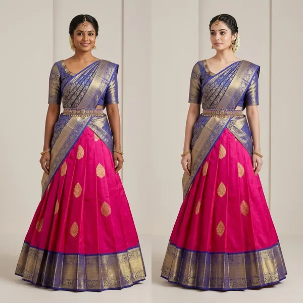 Pink_Elegant_Design_Embroidered_Silk_Half_Saree_With_Dupatta_For_Women