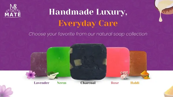 Pack_Of_5_Luxury_Handmade_Natural_Soap__(Turmeric,_Lavender,_Rose,_Neem,_Charcoal)_|_Sulphate_&_Paraben_Free_|_Herbal_Bathing_Bar_Gift_Set_For_All_Skin_Types