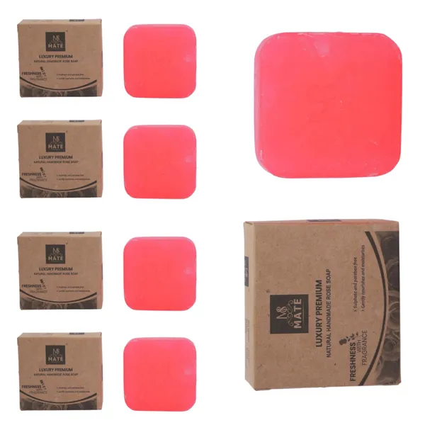 Pack_Of_5__Pink_Luxury_Handmade_Natural_Soap_(Rose)_|_Sulphate_&_Paraben_Free_|_Herbal_Bathing_Bar_Gift_Set_For_All_Skin_Types
