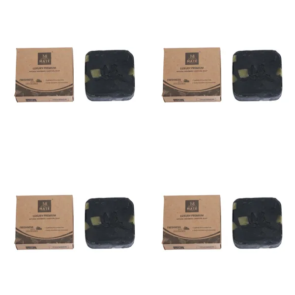 Pack_Of_4__Black_Luxury_Handmade_Natural_Soap__(Charcoal)_|_Sulphate_&_Paraben_Free_|_Herbal_Bathing_Bar_Gift_Set_For_All_Skin_Types