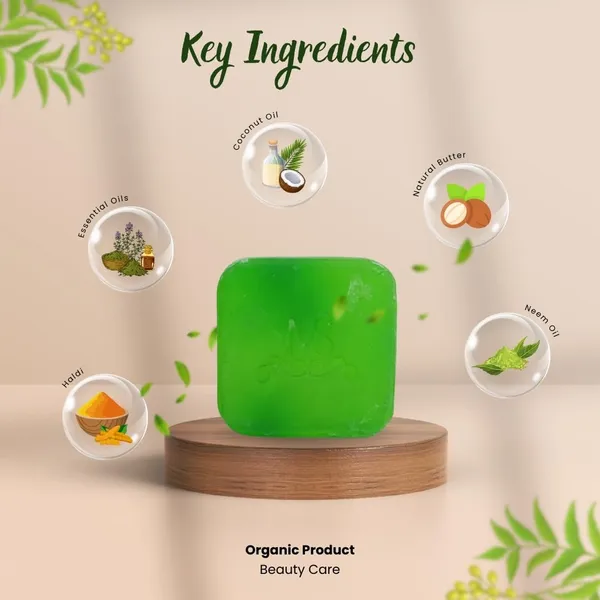 Pack_Of_4_Luxury_Handmade_Natural_Soap_(Neem)_|_Sulphate_&_Paraben_Free_|_Herbal_Bathing_Bar_Gift_Set_For_All_Skin_Types