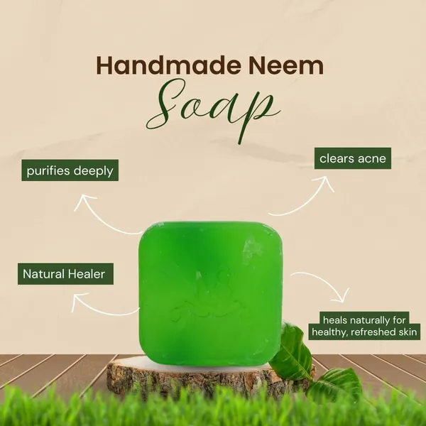 Pack_Of_5__Green_Luxury_Handmade_Natural_Soap_(Neem)_|_Sulphate_&_Paraben_Free_|_Herbal_Bathing_Bar_Gift_Set_For_All_Skin_Types