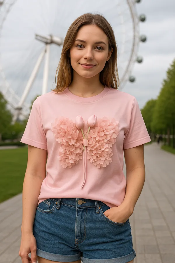 3D_Pink_Floral_T-shirt_