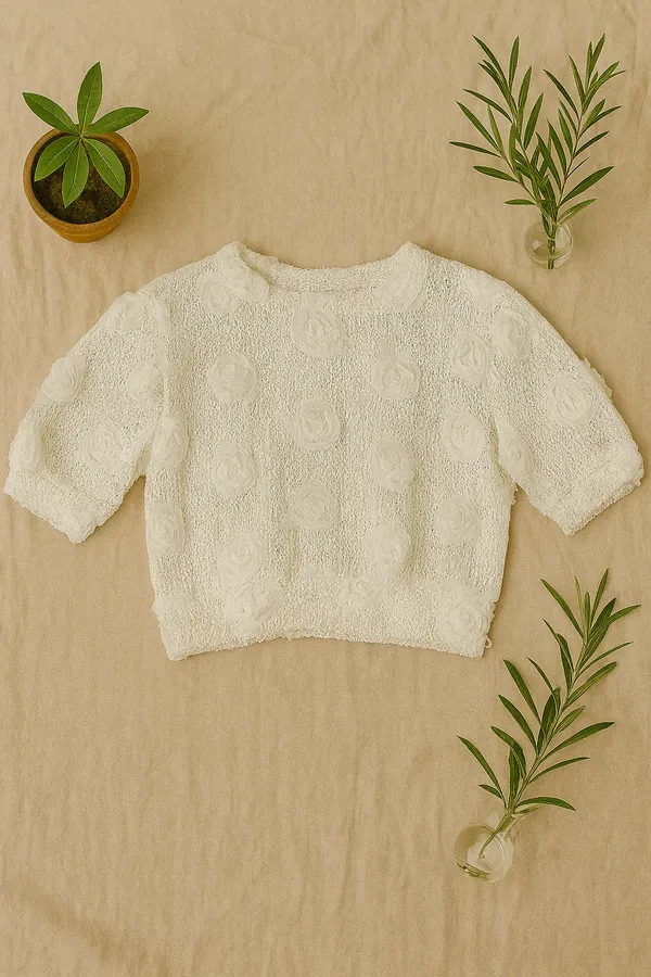 White_Rayon_Top_For_Women