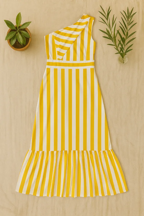 Yellow_Rayon_Dress_For_Women