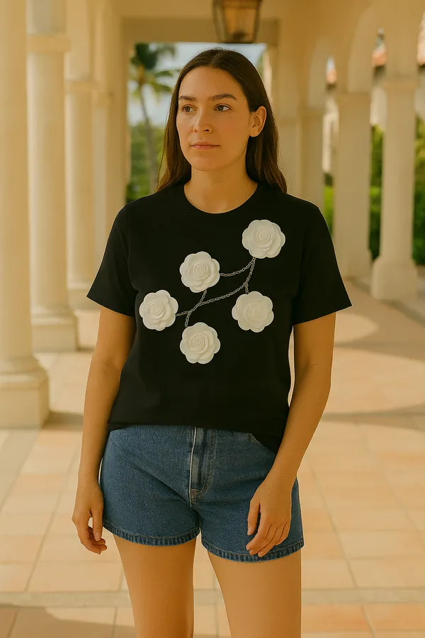 Black_Rayon_T-Shirt_For_Women