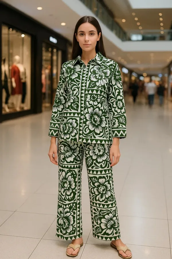 Green_Rayon_Co-Ord_Set_For_Women