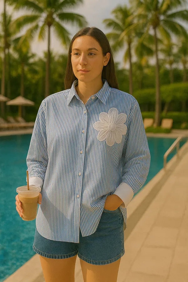 Blue_Rayon_Shirt_For_Women