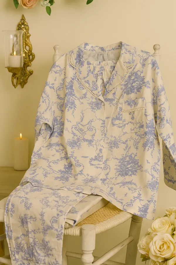 Blue_&_White_Night_Suit_For_Women