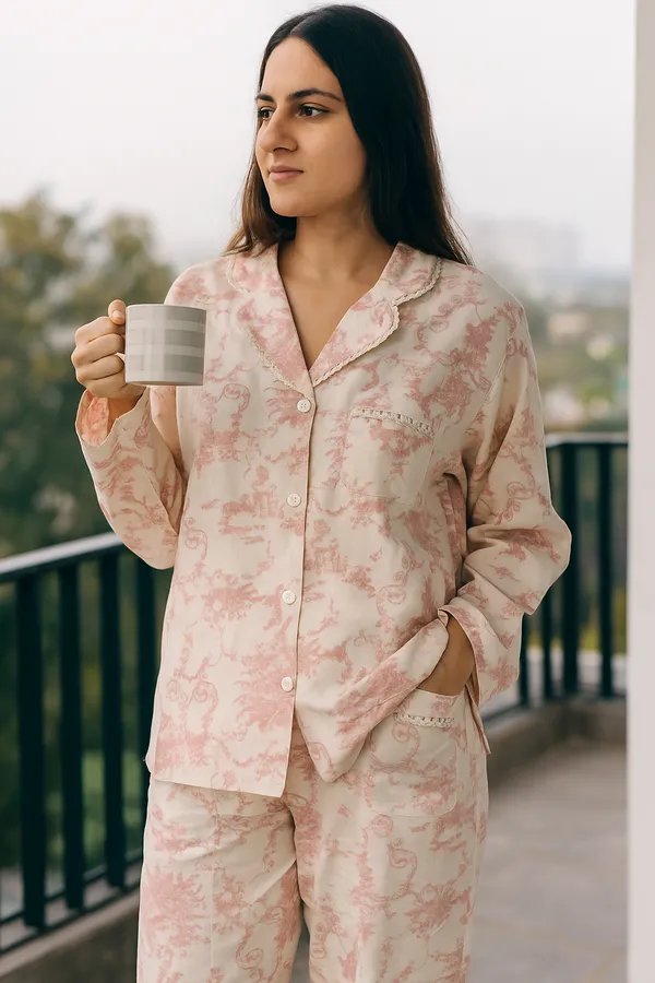 White_&_Pink_Night_Suit_For_Women