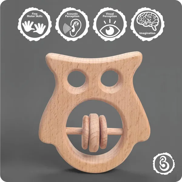Wooden_Baby_Rattle_-_Owl