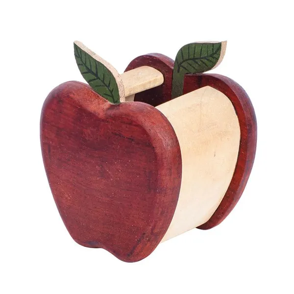Wooden_Apple_Pen_Holder