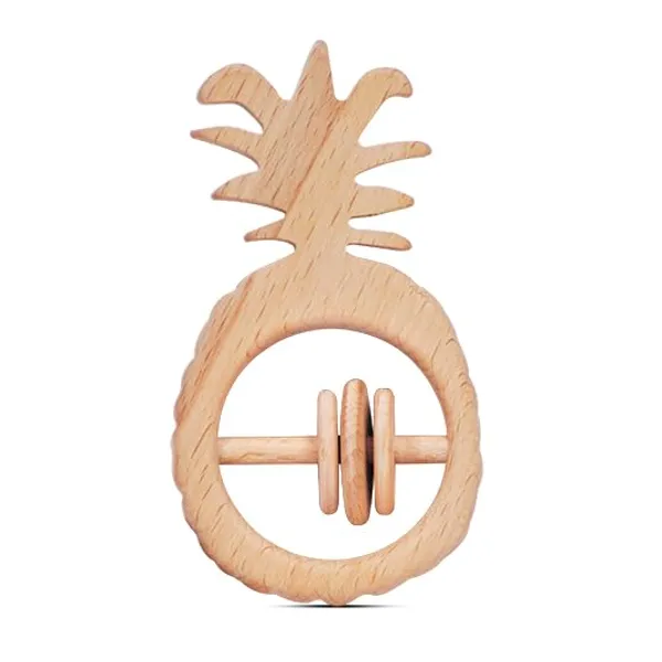 Wooden_Baby_Rattle_-_Pineapple