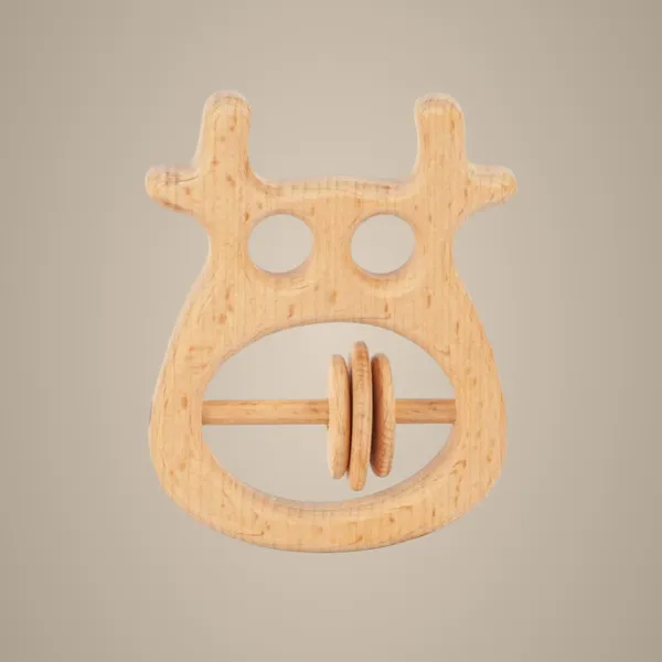 Wooden_Baby_Rattle_-_Reindeer