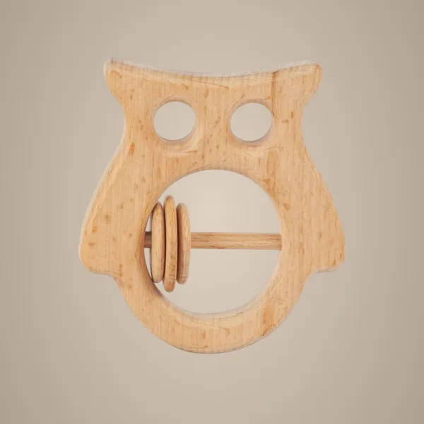 Wooden_Baby_Rattle_-_Owl