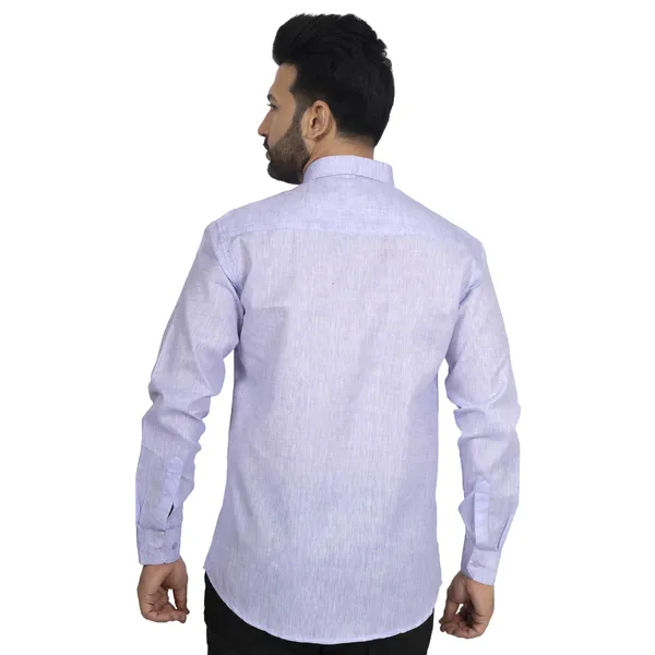 Lavender_Cotton_Linen_Blend__Shirt_For_Men