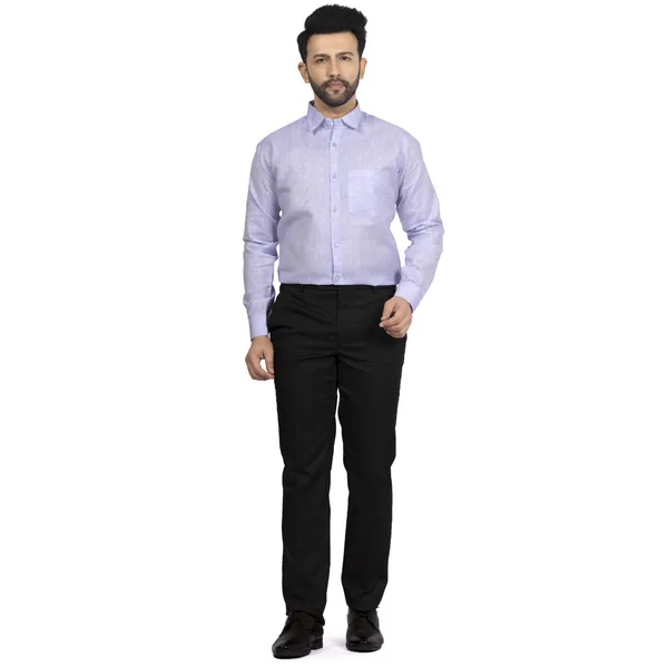 Lavender_Cotton_Linen_Blend__Shirt_For_Men