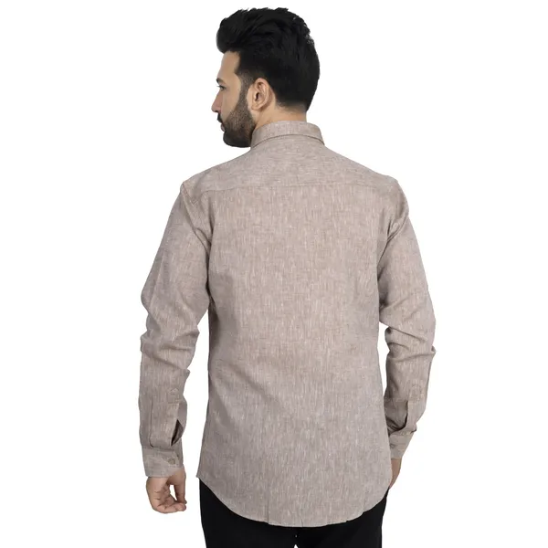 Beige_Pure_Linen__Shirt_For_Men
