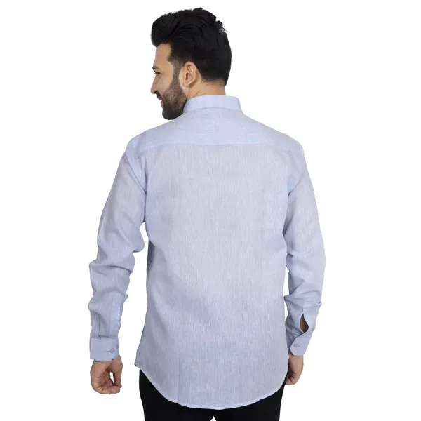 Light_Blue_Pure_Linen__Shirt_For_Men