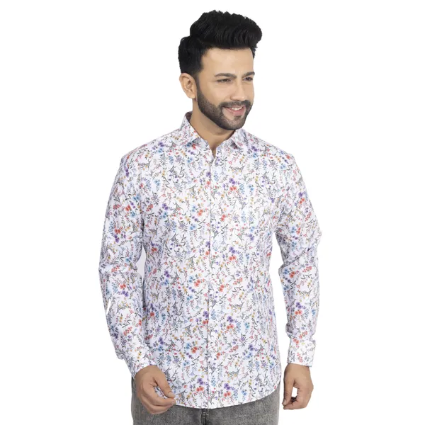 Multicolour_Cotton_Linen_Blend__Shirt_For_Men