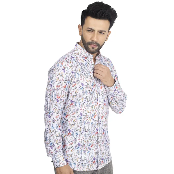 Multicolour_Cotton_Linen_Blend__Shirt_For_Men