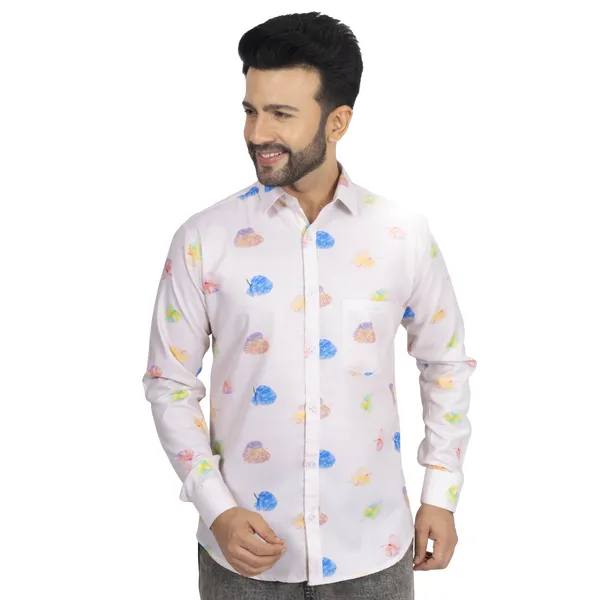 Multicolour_Cotton_Linen_Blend__Shirt_For_Men