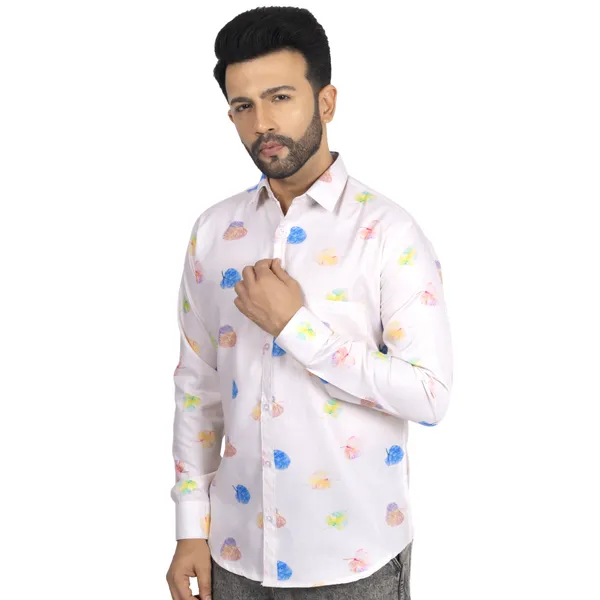 Multicolour_Cotton_Linen_Blend__Shirt_For_Men