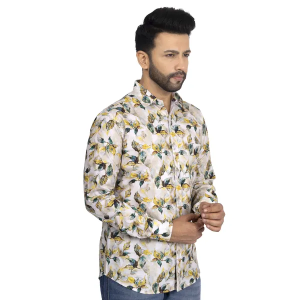 Beige_Cotton_Linen_Blend__Shirt_For_Men