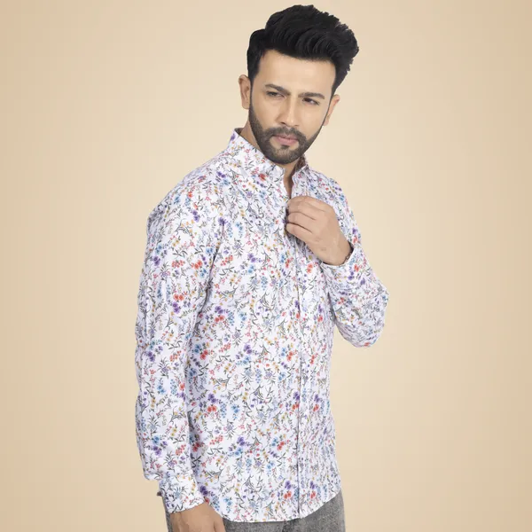 Multicolour_Cotton_Linen_Blend__Shirt_For_Men