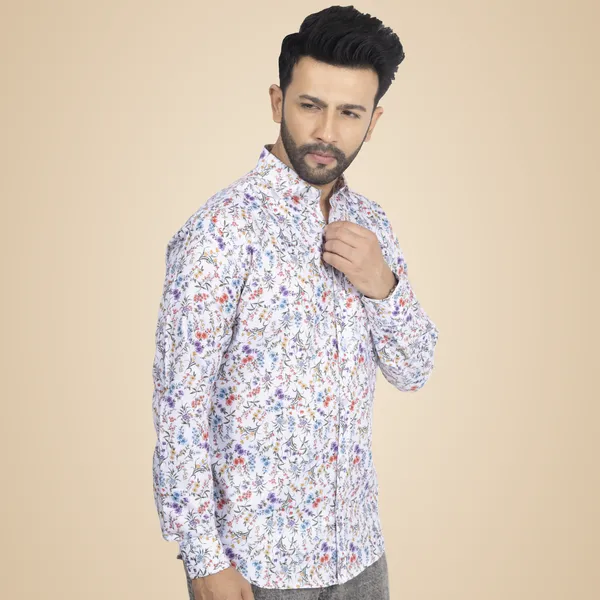 Multicolour_Cotton_Linen_Blend__Shirt_For_Men