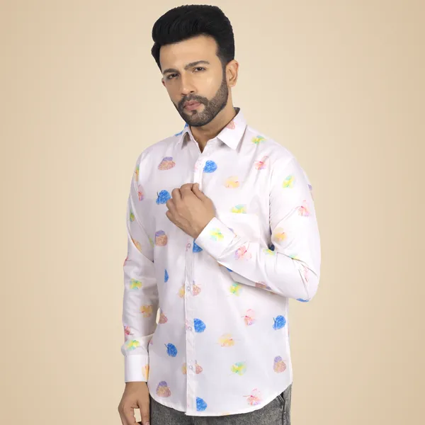 Multicolour_Cotton_Linen_Blend__Shirt_For_Men