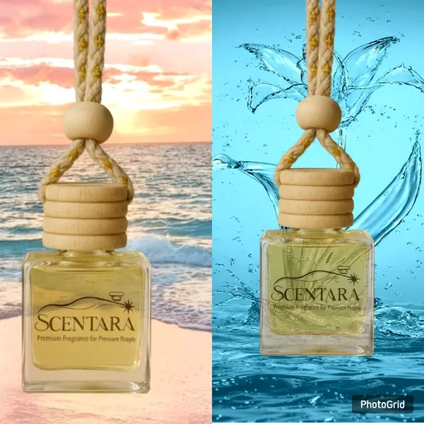 Combo-_"Aqua_Fresh"_&_"Ocean_Breeze"_Liquid_Car_Freshener/Perfume