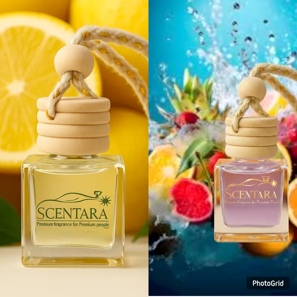 Combo-_"Lemon_Fresh"_&_"Citrus_Burst"_Liquid_Car_Freshener/Perfume_