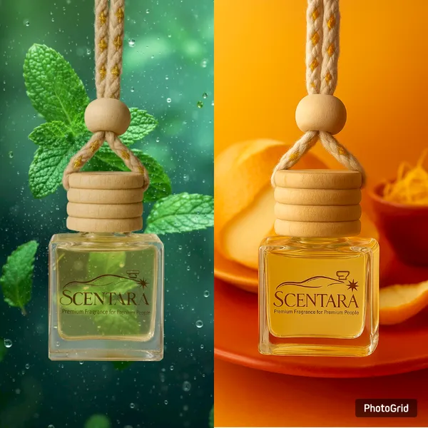 Combo-_"Orange_Zest"_&_"Cool_Mint"_Liquid_Car_Freshener/Perfume