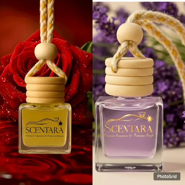 Combo-_"_Lavender_Bliss"_&_"Rose_Elegance"_Liquid_Car_Freshener/Perfume